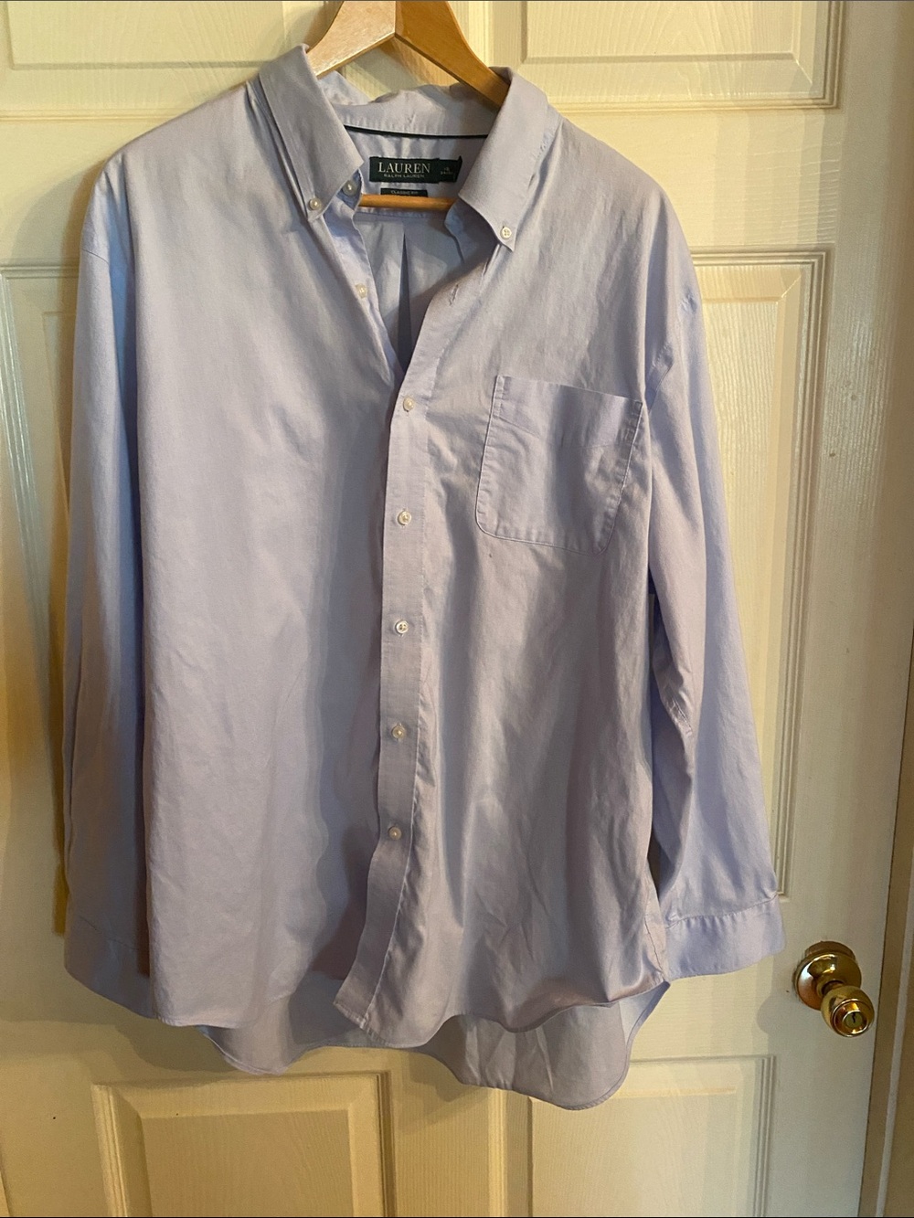 Lauren Ralph Lauren Pale Blue Oxford Button-Down Shirt - Men